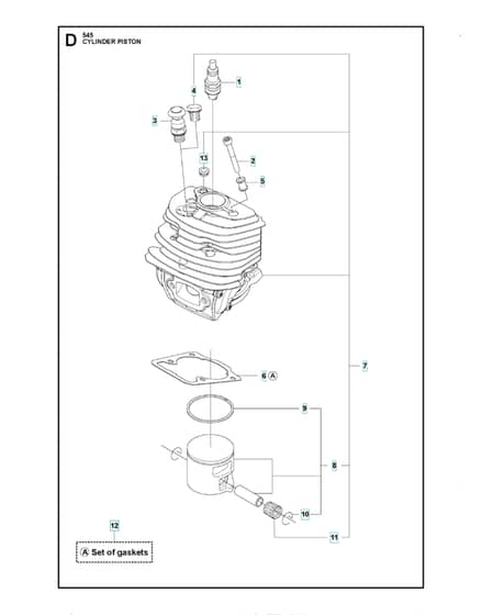 Husqvarna 545 - Cylinder Piston