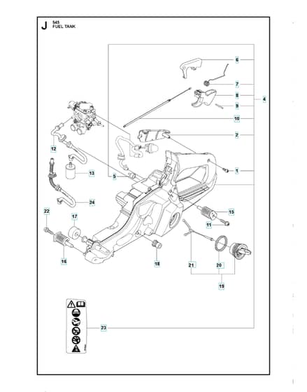 Husqvarna 545 - Fuel Tank
