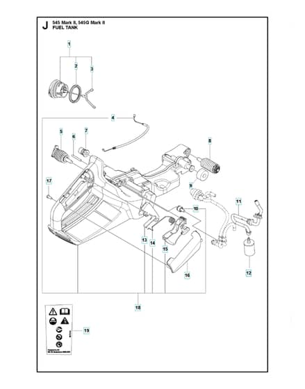 Husqvarna 545 Mark II - Fuel Tank