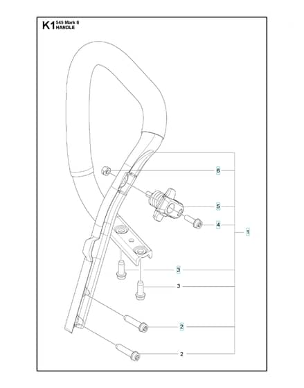 Husqvarna 545 Mark II - Handle