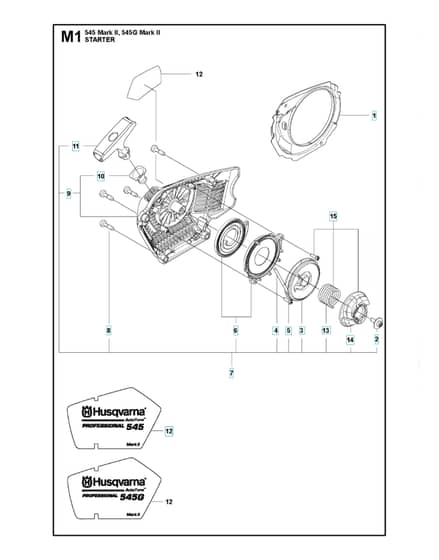 Husqvarna 545 Mark II - Starter