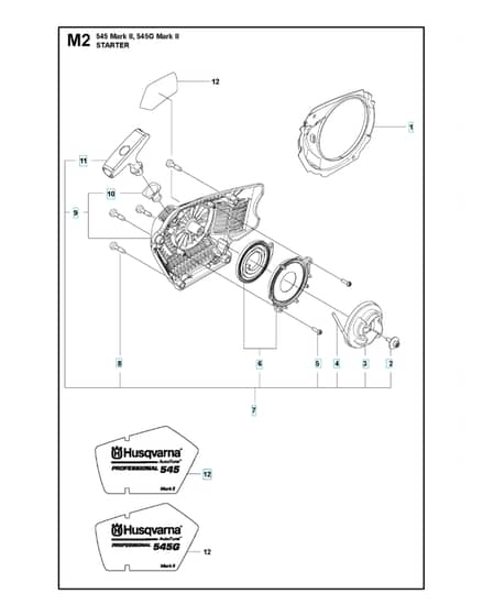 Husqvarna 545 Mark II - Starter 2
