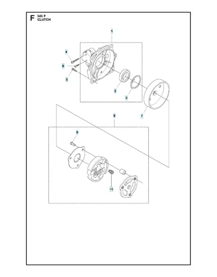 Husqvarna 545F - Clutch
