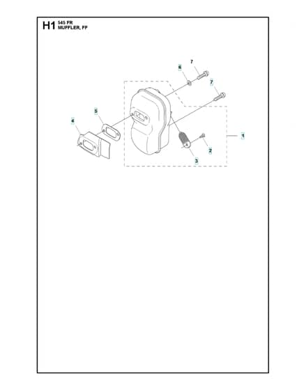 Husqvarna 545FR - Muffler