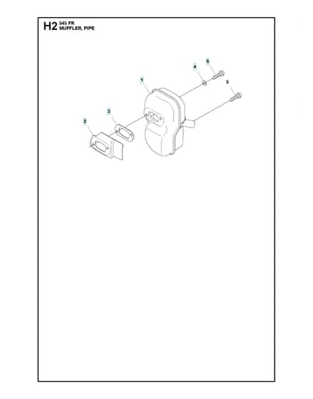 Husqvarna 545FR - Muffler 2