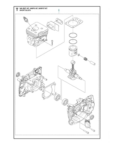 Husqvarna 545FXAutoTune - Short Block