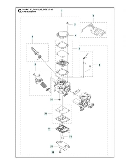 Husqvarna 545FXTAT - Carburetor