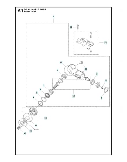 Husqvarna 545RXT - Bevel Gear