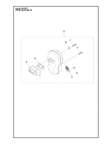 Husqvarna 545RXT - Muffler
