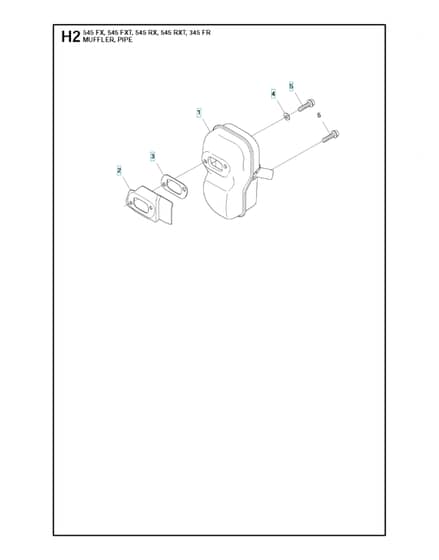 Husqvarna 545RXT - Muffler 2