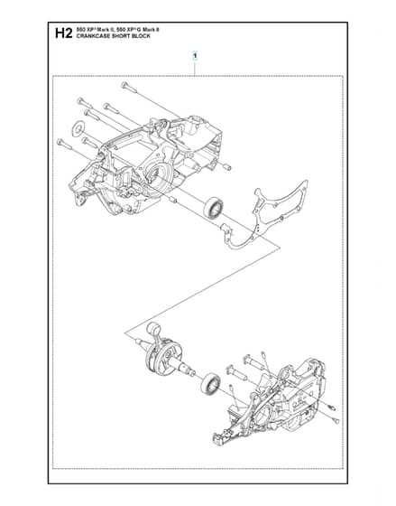 Husqvarna 550XP Mark II - Short Block