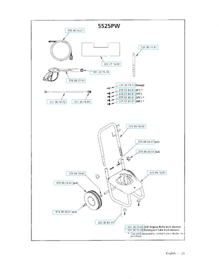 Husqvarna 5525PW - Frame