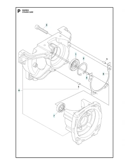 Husqvarna 553RBX - 2018-Current - Crankcase