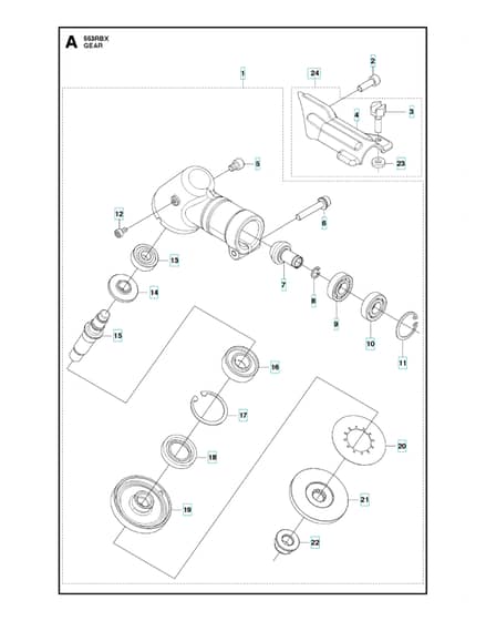 Husqvarna 553RBX - 2018-Current - Gears