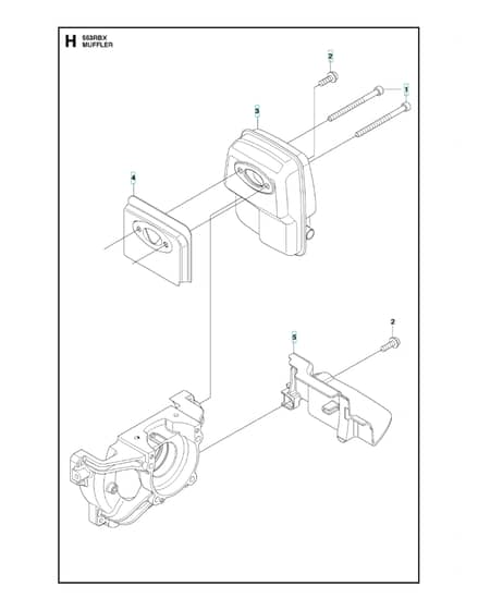Husqvarna 553RBX - 2018-Current - Muffler