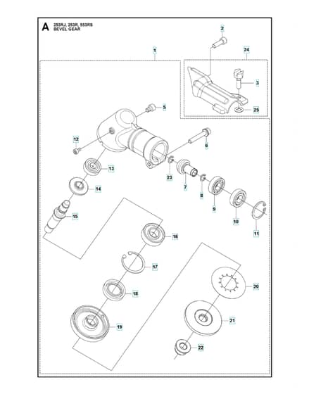 Husqvarna 553RS - Bevel Gear