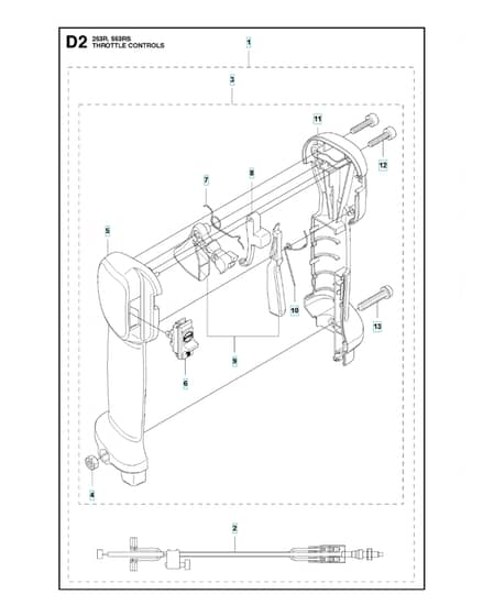Husqvarna 553RS - Throttle Controls