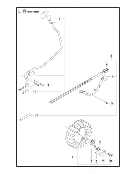 Husqvarna 555 - Ignition System