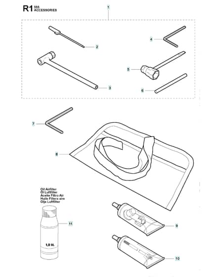 Husqvarna 555FX - Accessories