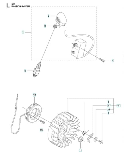 Husqvarna 555FX - Ignition System