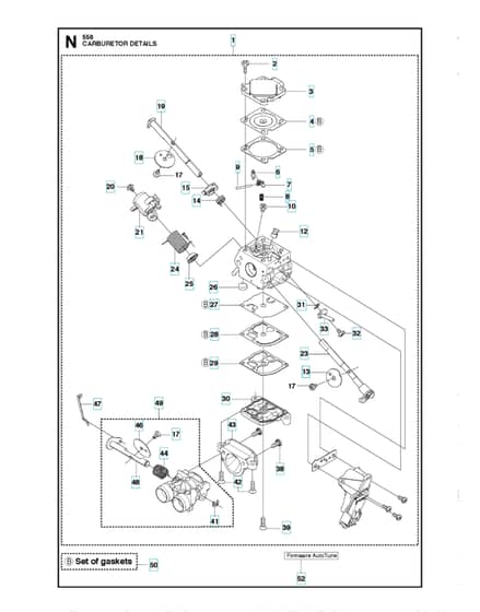 Husqvarna 556 - Carburetor Details