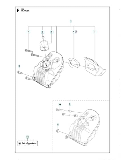 Husqvarna 556 - Muffler