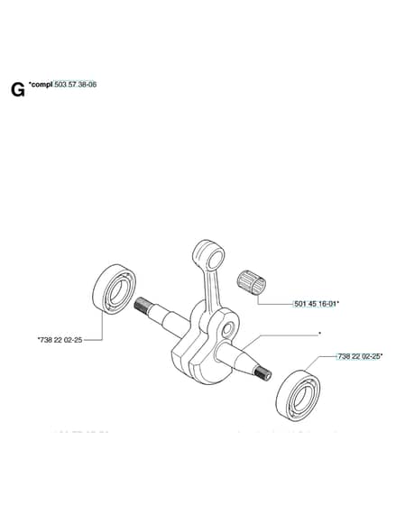 Husqvarna 55 - 2007-Current - Crankshaft