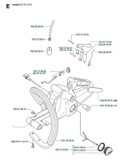 Husqvarna 55 - 2007-Current - Fuel Tank