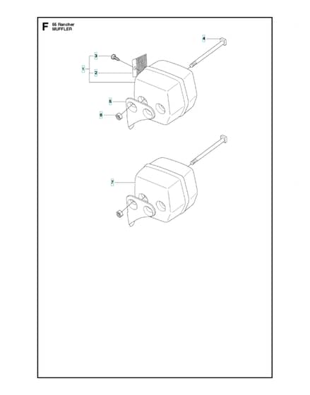 Husqvarna 55 Rancher - 2010-Current - Muffler