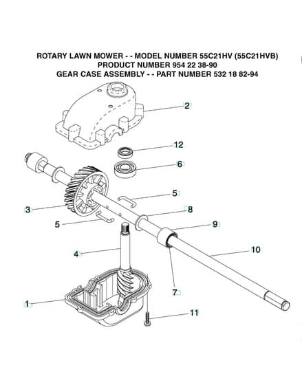 Husqvarna 55C21HVB - Gear Case