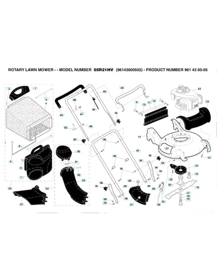 Husqvarna 55R21HV - Repair Parts
