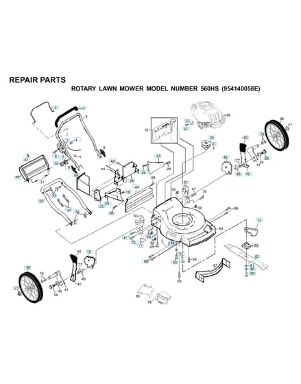Husqvarna 560HS - Repair Parts