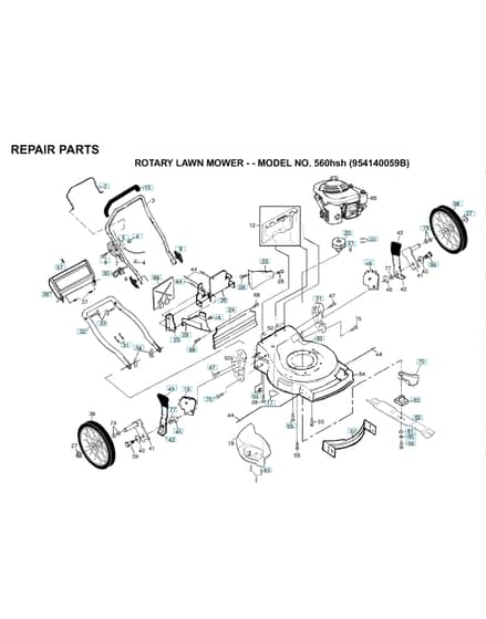 Husqvarna 560HSH - Repair Parts