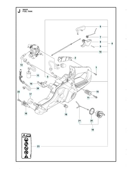 Husqvarna 560XPG - Fuel Tank