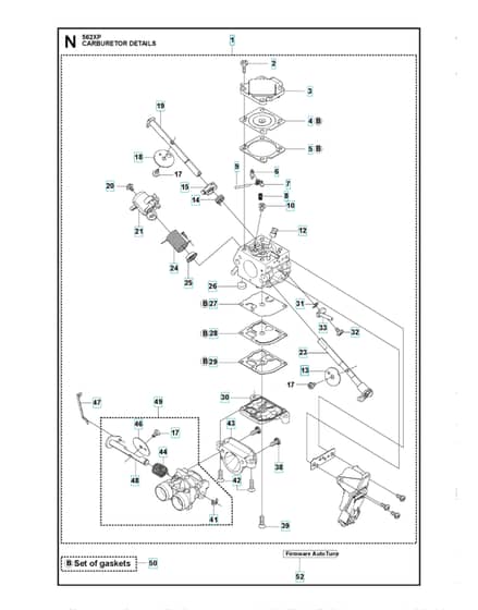 Husqvarna 562XP - Carburetor Details
