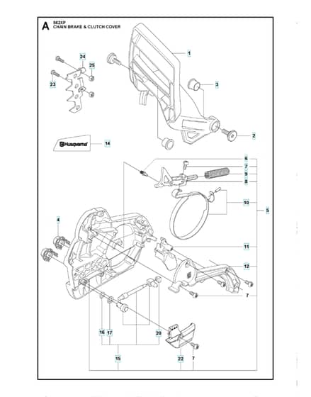 Husqvarna 562XP - Chain Brake & Clutch Cover