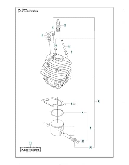 Husqvarna 562XP - Cylinder Piston