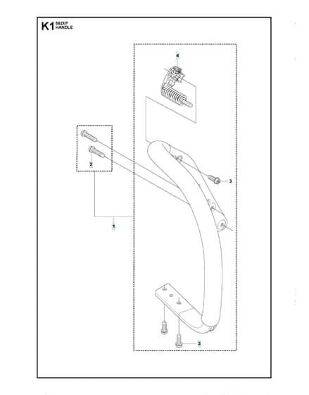 Husqvarna 562XP - Handle