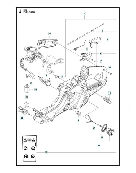 Husqvarna 565 - Fuel Tank