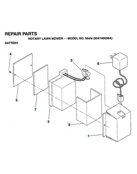 Husqvarna 56SFE - Battery