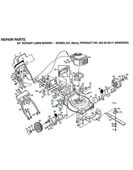 Husqvarna 56SRQ - Repair Parts