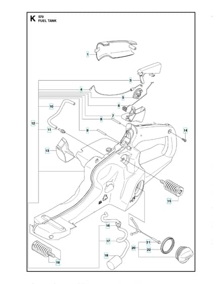 Husqvarna 570 - 2011-Current - Fuel Tank
