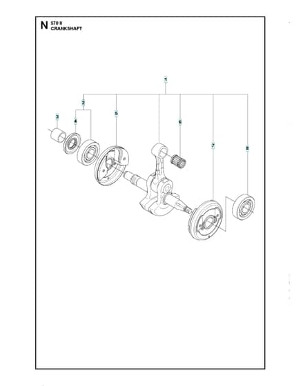 Husqvarna 570II - Crankshaft