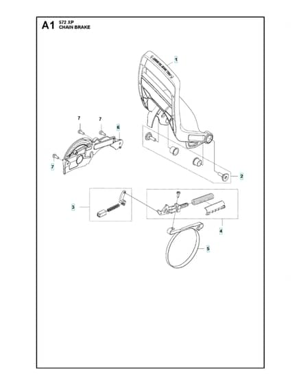 Husqvarna 572XP - Chain Brake