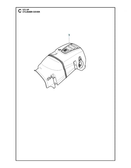 Husqvarna 572XP - Cylinder Cover