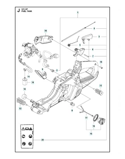 Husqvarna 572XP - Fuel Tank