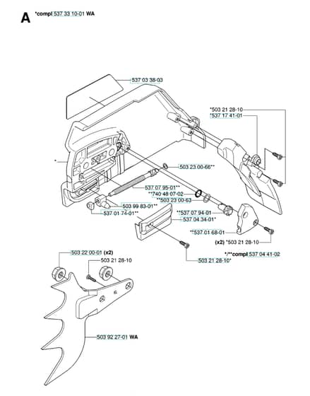 Husqvarna 575XP - Clutch Cover