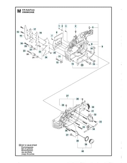 Husqvarna 576XPAUTOTUNE - Crankcase