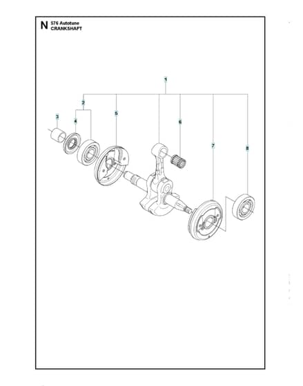 Husqvarna 576XPAUTOTUNE - Crankshaft