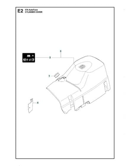 Husqvarna 576XPAUTOTUNE - Cylinder Cover 2